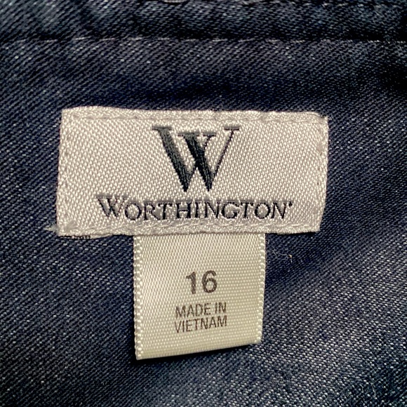 Worthington Dressy Blue Skirt - Picture 4 of 5